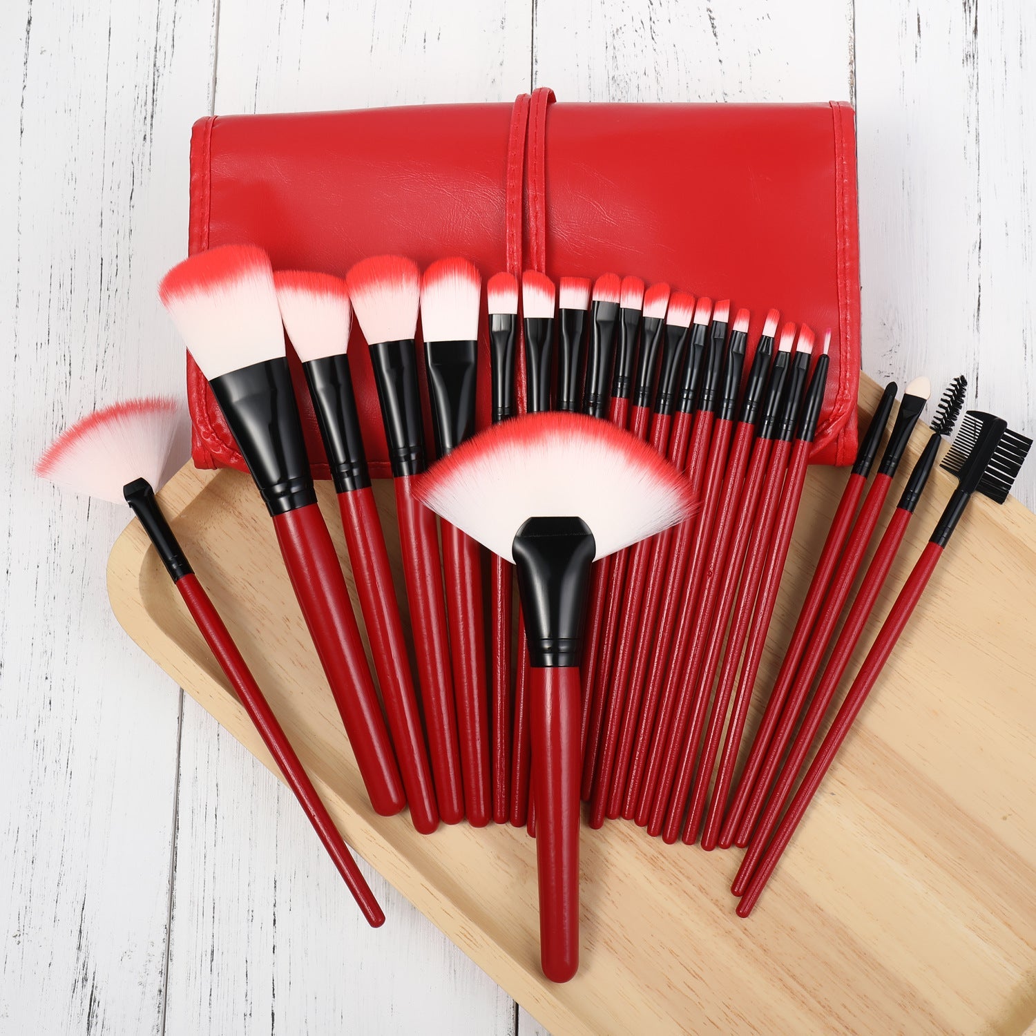 makeup brushes with travel storage case